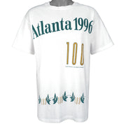 Vintage (Hanes) - Atlanta Olympic 100 Centennial T-Shirt 1996 Large Vintage Retro
