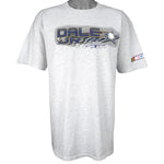 NASCAR - Budweiser Dale Earnhardt Jr. #8 MLB All Stars Game T-Shirt 2002 Large Vintage Retro Baseball