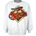 MLB (Trench) - Baltimore Orioles Spell-Out Crew Neck Sweatshirt 1995 Large Vintage Retro Baseball