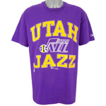 Champion - Utah  Jazz Big Spell-Out T-Shirt 1990s X-Large