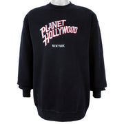 Vintage - Planet Hollywood, New York Crew Neck Sweatshirt 1990s Large Vintage Retro