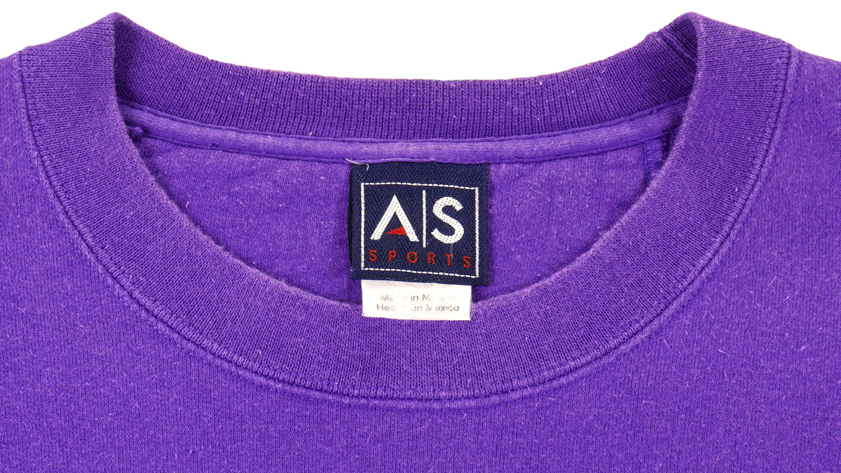 NCAA (AS Sport) - LSU Tigers Embroidered Crew Neck Sweatshirt 1990s XX-Large Vintage Retro Football Collage