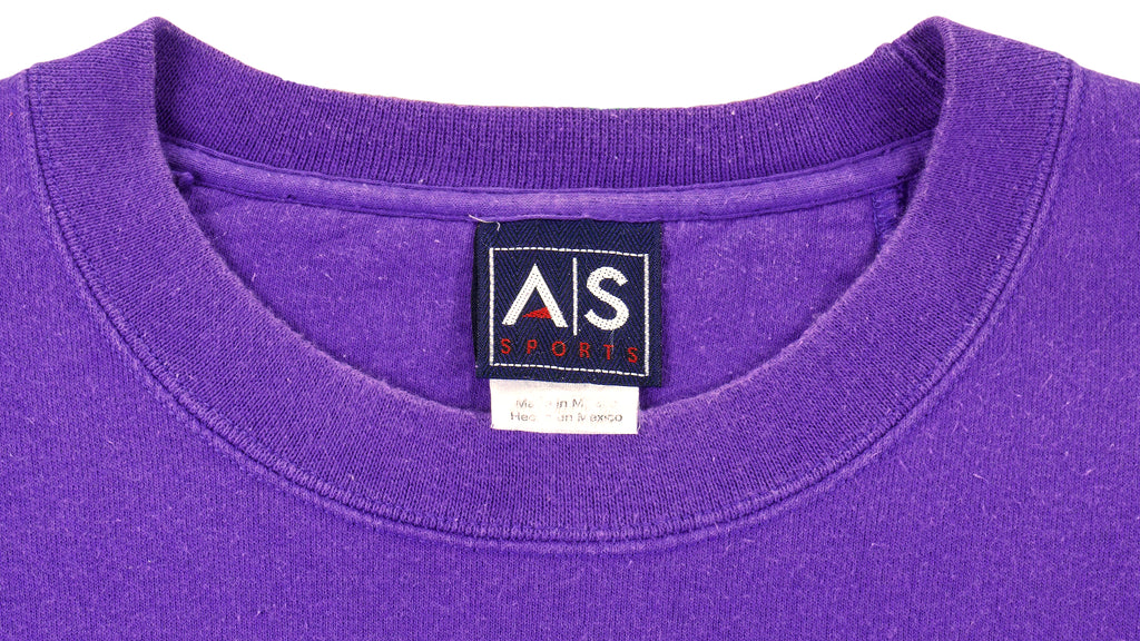 NCAA (AS Sport) - LSU Tigers Embroidered Crew Neck Sweatshirt 1990s XX-Large Vintage Retro Football Collage