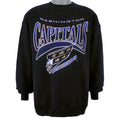 NHL (Hanes) - Washington Capitals Spell-Out Crew Neck Sweatshirt 1990s X-Large Vintage Retro Hockey