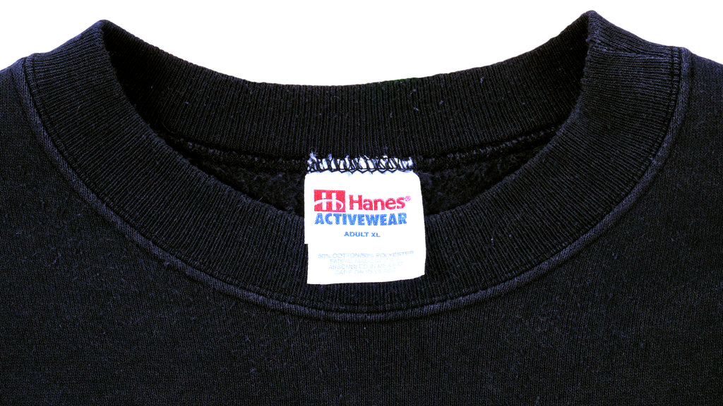 NHL (Hanes) - Washington Capitals Spell-Out Crew Neck Sweatshirt 1990s X-Large Vintage Retro Hockey