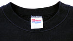 NHL (Hanes) - Washington Capitals Spell-Out Crew Neck Sweatshirt 1990s X-Large Vintage Retro Hockey
