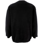 Vintage (Habitat) - Black Wolfe Crew Neck Sweatshirt 1990s Large Vintage Retro