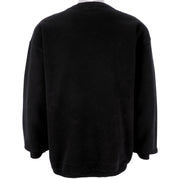 Vintage (Habitat) - Black Wolfe Crew Neck Sweatshirt 1990s Large Vintage Retro