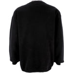 Vintage (Habitat) - Black Wolfe Crew Neck Sweatshirt 1990s Large Vintage Retro