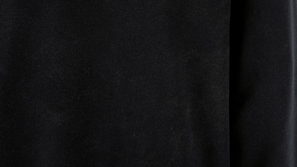 Vintage (Habitat) - Black Wolfe Crew Neck Sweatshirt 1990s Large Vintage Retro