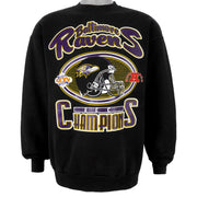 NFL (Tultex) - Baltimore Ravens Crew Neck Sweatshirt 2001 Large Vintage Retro Football