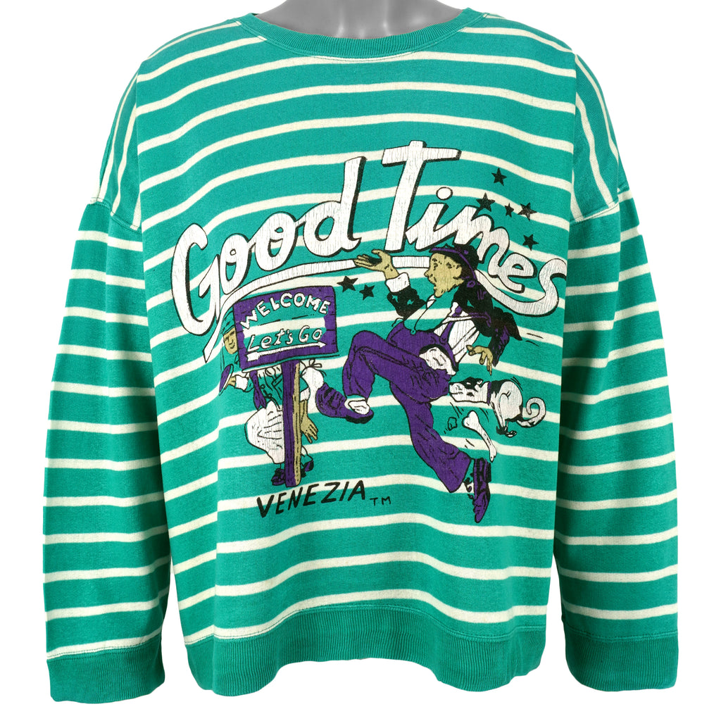Vintage - Good Times, Venezia Crew Neck Sweatshirt 1990s X-Large Vintage Retro