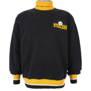 NFL (The Game) - Pittsburgh Steelers Turtle Neck Sweatshirt 1990s Medium Vintage Retro Football
