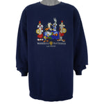 Looney Tunes - Warnerius Fraternius, Las Vegas Embroidered Sweatshirt 1990s 2X-Large