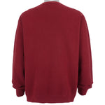 Nike - Red Classic Small Logo Crew Neck Sweatshirt 1990s X-Large Vintage Retro