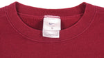 Nike - Red Classic Small Logo Crew Neck Sweatshirt 1990s X-Large Vintage Retro