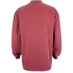 Stussy - Red Spell-Out Crew Neck Sweatshirt Large Vintage Retro