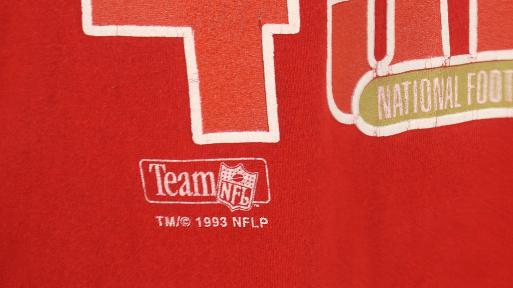 NFL - San Francisco 49ers Spell-Out T-Shirt 1993 X-Large Vintage Retro Football