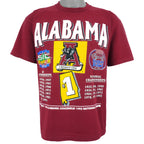 NCAA - Alabama Crimson Tide, National Champs T-Shirt 1992 Large Vintage Retro