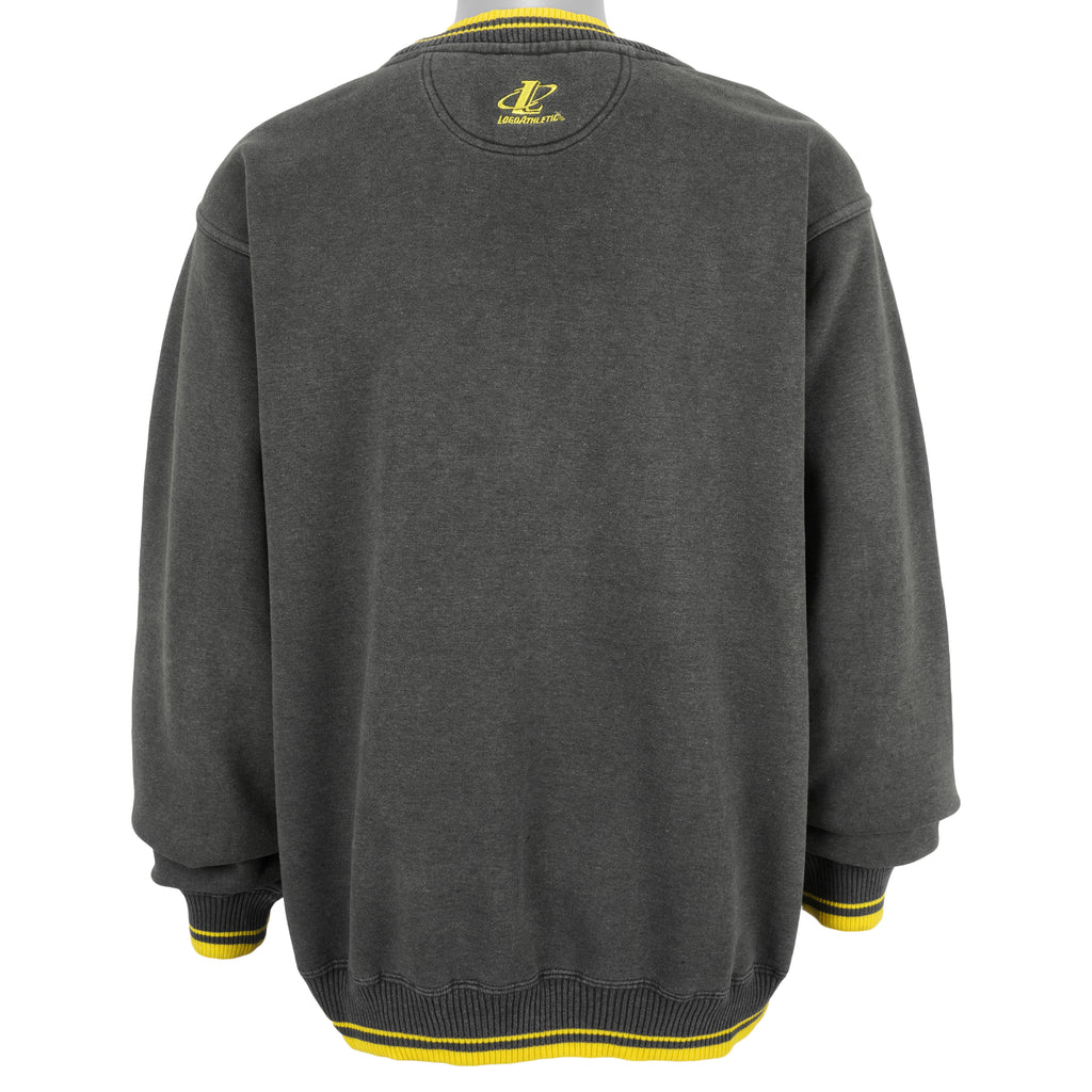 NFL (Logo Athletic) - Pittsburgh Steelers Embroidered Crew Neck Sweatshirt 1990s Large Vintage Retro Football