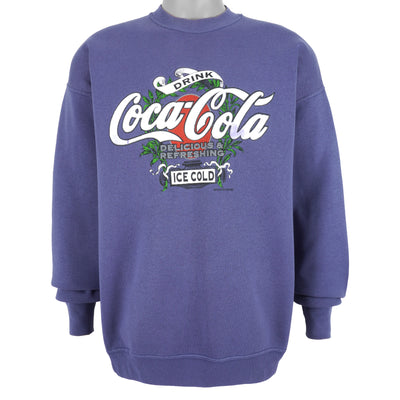 Vintage - Coca-Cola Ice Cold Spell-Out Sweatshirt 1990s X-Large