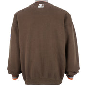 Starter - Cleveland Browns Big Spell-Out Crew Neck Sweatshirt 1990s Large Vintage Retro Football