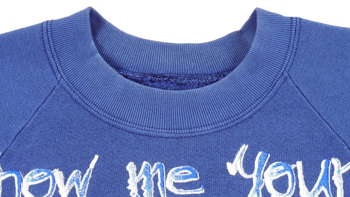 Looney Tunes (Jerzees) - Tasmanian Devils Spell-Out Sweatshirt 1995 Large Vintage Retro