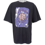 Nike - Black Hoop Heroes T-Shirt 1990s X-Large Vintage Retro