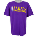 NBA - Los Angeles Lakers Spell-Out T-Shirt 1990s X-Large Vintage Retro Basketball