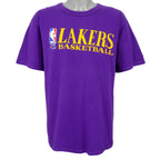 NBA - Los Angeles Lakers Spell-Out T-Shirt 1990s X-Large Vintage Retro Basketball