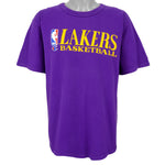 NBA - Los Angeles Lakers Spell-Out T-Shirt 1990s X-Large Vintage Retro Basketball
