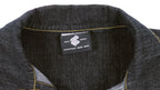Rocawear - Black Spell-Out Button-Up Jacket 1999 Medium Vintage Retro