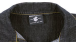 Rocawear - Black Spell-Out Button-Up Jacket 1999 Medium Vintage Retro