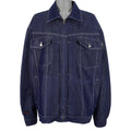 FUBU - Blue Jean Zip-Up Jacket 1990s XX-Large Vintage Retro