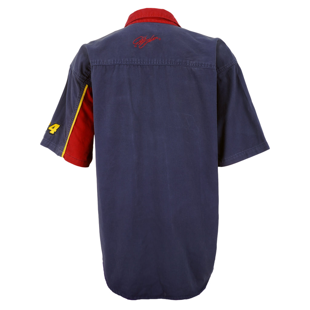 NASCAR (Chase) - Dupont - Jeff Gordon #24 Button-Up T-Shirt 1990s XX-Large Vintage Retro
