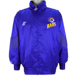 NFL (Pro Line) - St. Louis Rams Spell-Out Embroidered Windbreaker 1990s Large Vintage Retro Football