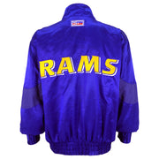 NFL (Pro Line) - St. Louis Rams Spell-Out Embroidered Windbreaker 1990s Large Vintage Retro Football