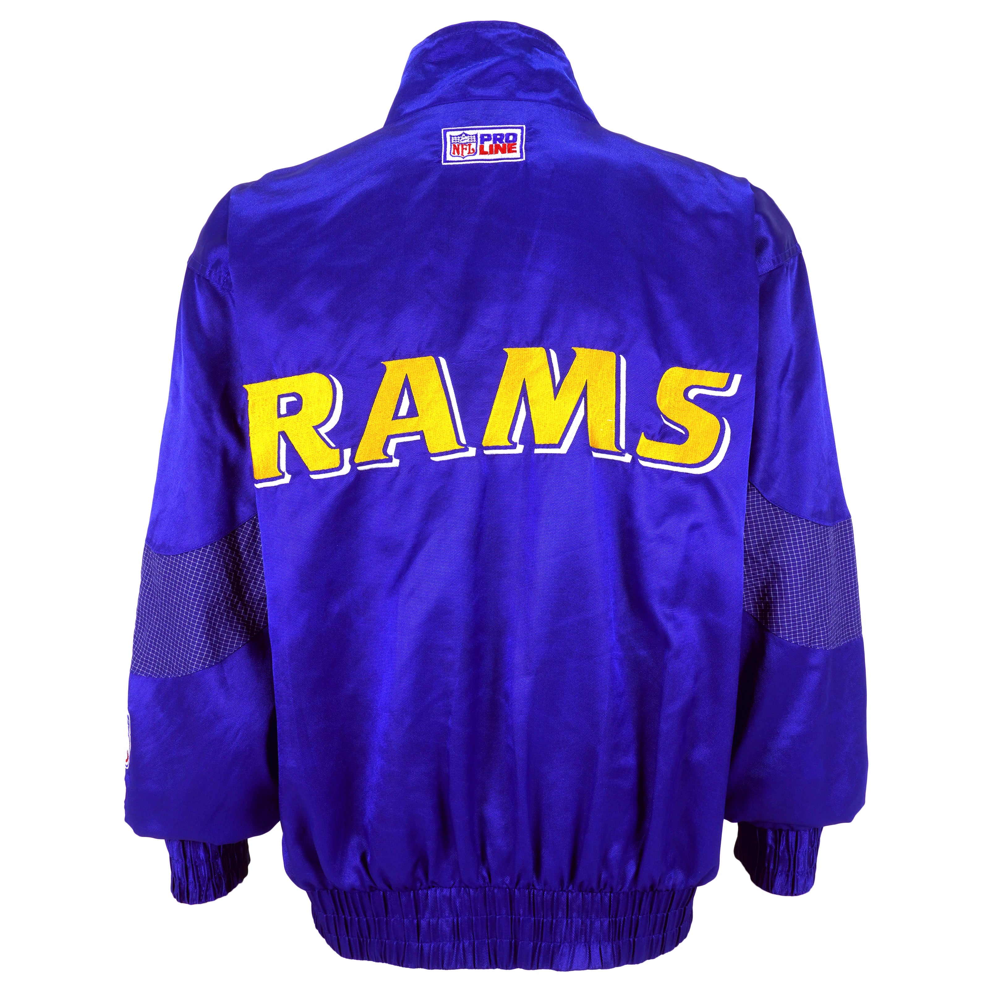 NFL (Pro Line) - St. Louis Rams Spell-Out Embroidered Windbreaker 1990s Large Vintage Retro Football