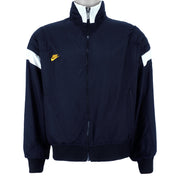 Nike - Blue with White Geo Tech Windbreaker 1990s Large Vintage Retro