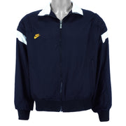 Nike - Blue with White Geo Tech Windbreaker 1990s Large Vintage Retro