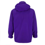 FILA - Purple Button-Up Hooded Jacket 1990s Large Vintage Retro