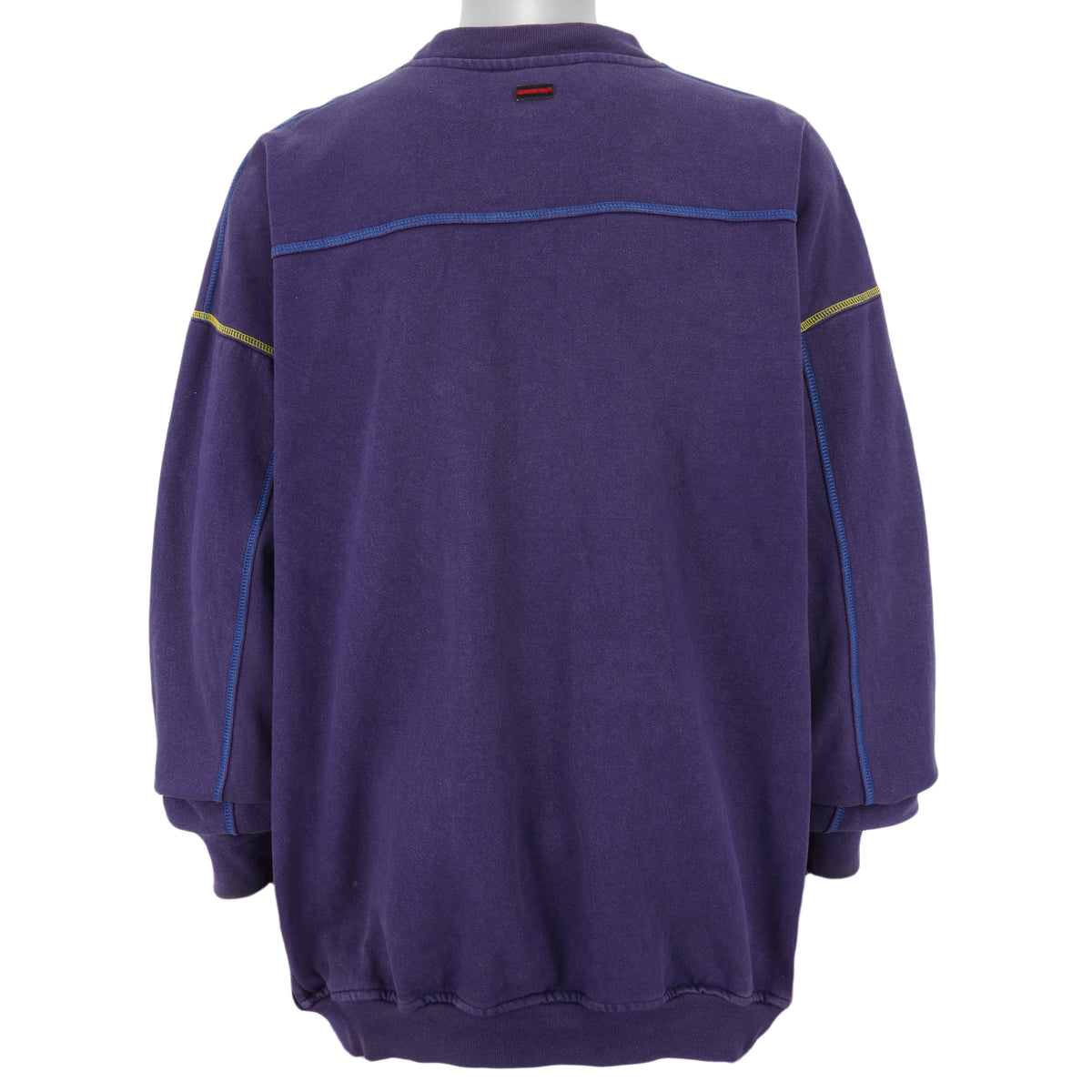 FUBU - Blue Big Spell-Out Crew Neck Sweatshirt 1990s XX-Large Vintage Retro