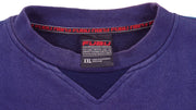 FUBU - Blue Big Spell-Out Crew Neck Sweatshirt 1990s XX-Large Vintage Retro