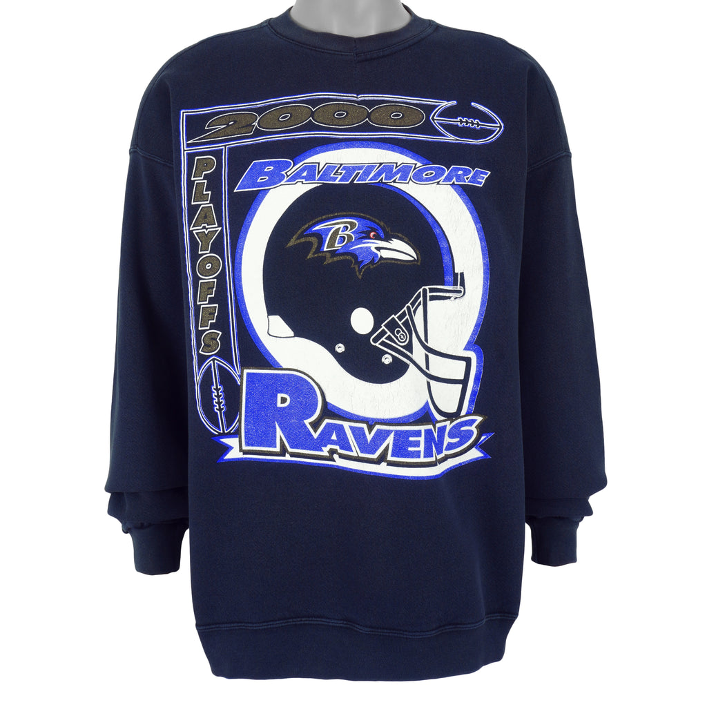 NFL - Baltimore Ravens Crew Neck Sweatshirt 2000 X-Large Vintage Retro Football