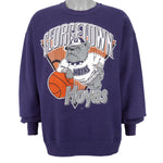 NCAA (Jerzees) - Georgetown Hoyas Spell-Out Crew Neck Sweatshirt 1990s X-Large Vintage Retro Football College