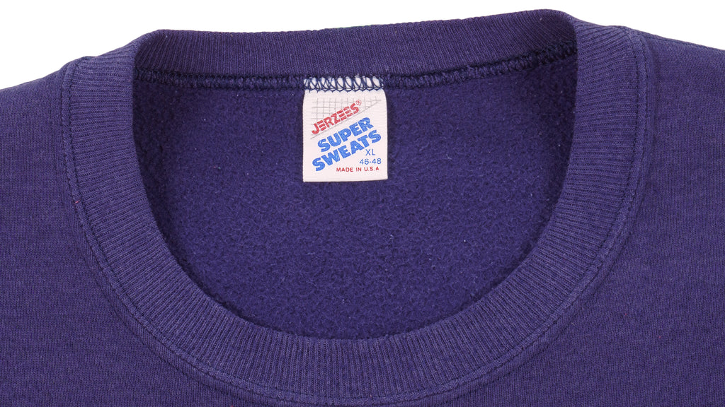 NCAA (Jerzees) - Georgetown Hoyas Spell-Out Crew Neck Sweatshirt 1990s X-Large Vintage Retro Football College