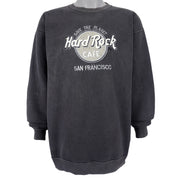 Vintage (Hard Rock) - San Francisco Embroidered Crew Neck Sweatshirt 1990s Large Vintage Retro