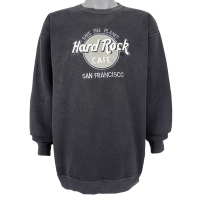 Vintage (Hard Rock) - San Francisco Embroidered Crew Neck Sweatshirt 1990s Large