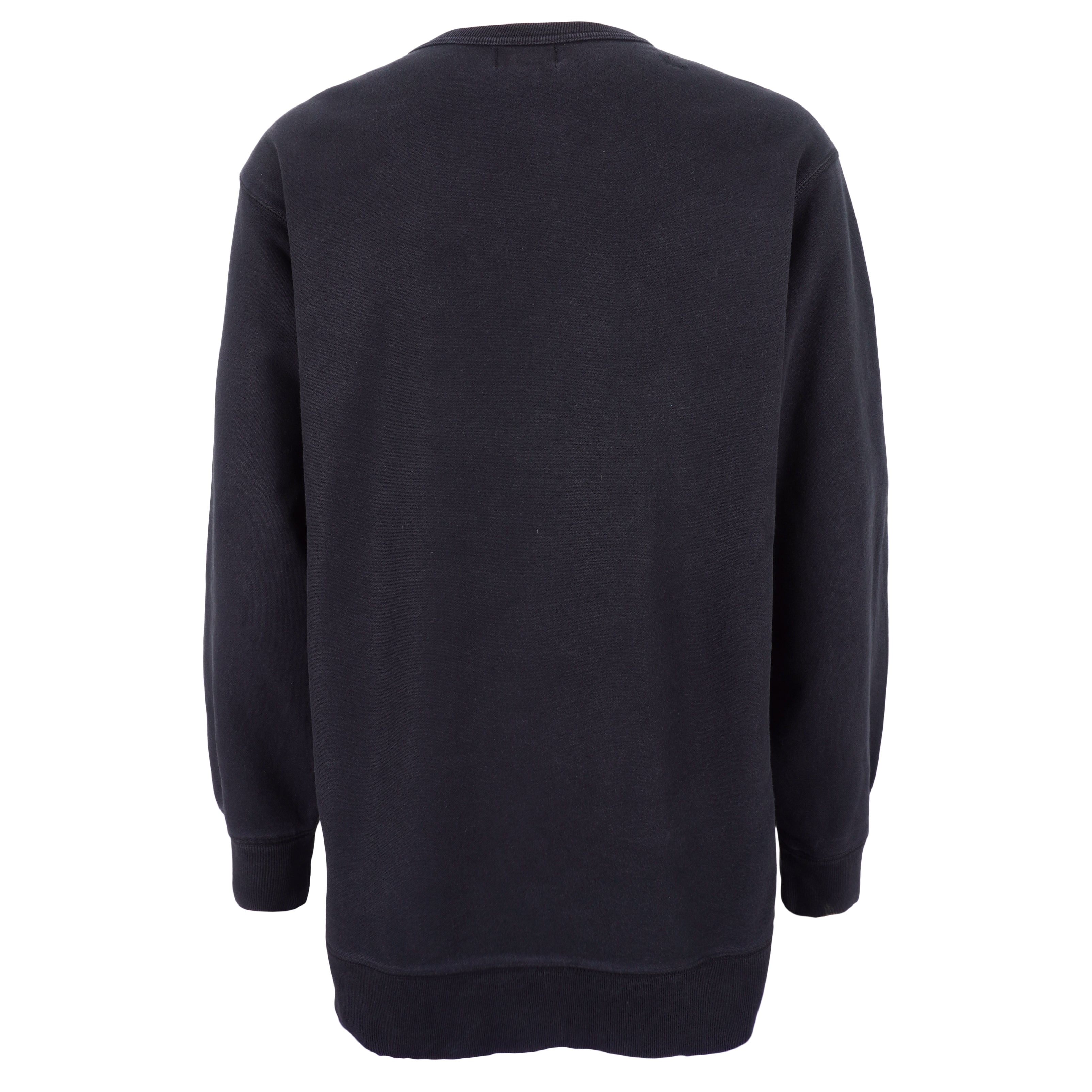 Ralph Lauren - Black Spell-Out Crew Neck Sweatshirt 1990s Large Vintage Retro