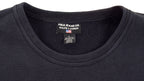 Ralph Lauren - Black Spell-Out Crew Neck Sweatshirt 1990s Large Vintage Retro